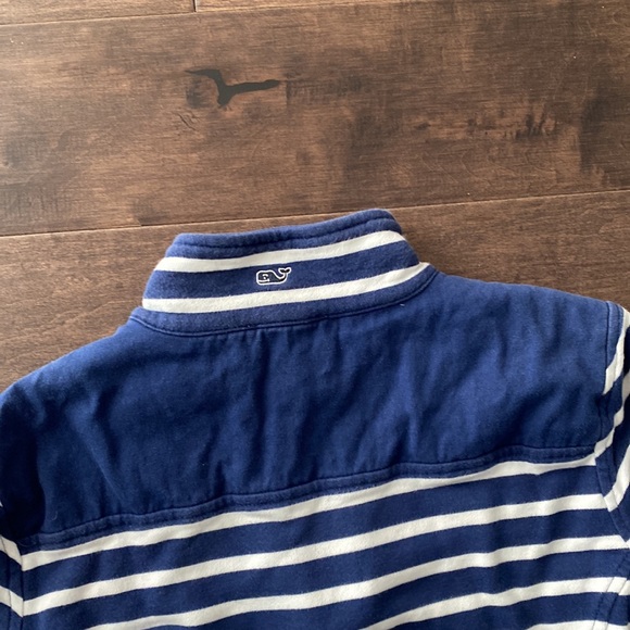 Women’s Vineyard Vines half zip sweatshirt navy and white stripe XS - Picture 8 of 8